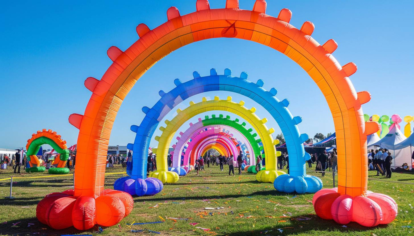 Maximiser la visibilité d'événements avec des arches gonflables personnalisables